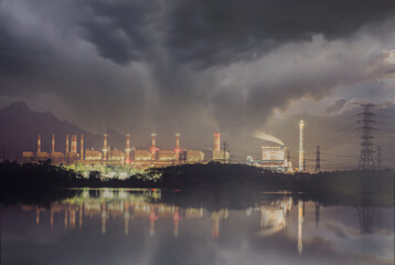 Obraz premium refinery at night