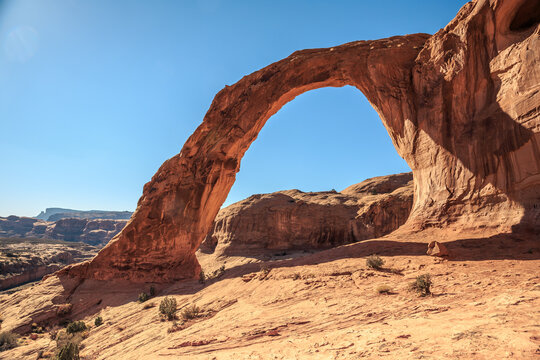 Daytime Sun on Corona Arch, Moab, Utah