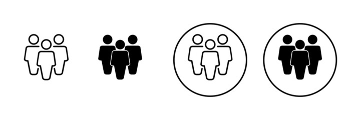 people icons set. person sign and symbol. User Icon vector