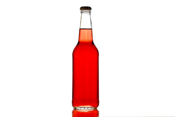 glass bottle isolated on white background