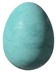 3d realistic egg with lake green texture, vector.