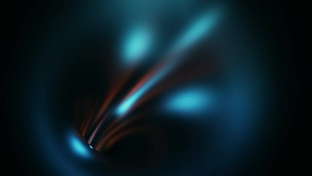 Flying through Neon Glowing abstract Tunnel hyperloop sci-fi journey through wormhole