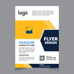 Obraz premium Corporate Business Flyer design template editable print ready file