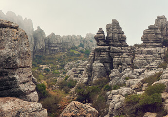 stone rock erosion torcal antequera 