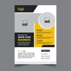 Corporate Business Flyer design template editable print ready file
