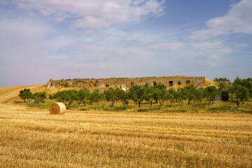 Fototapeta na wymiar Country landscape near Matera and Gravina di Puglia