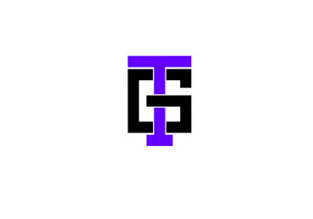 gt tg g t initial letter logo