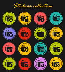Folders icons set