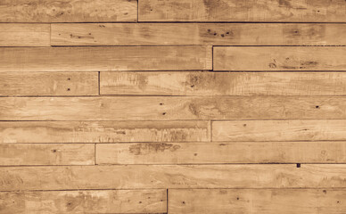 Brown wood texture background. Wooden planks old of table top view and board nature pattern...