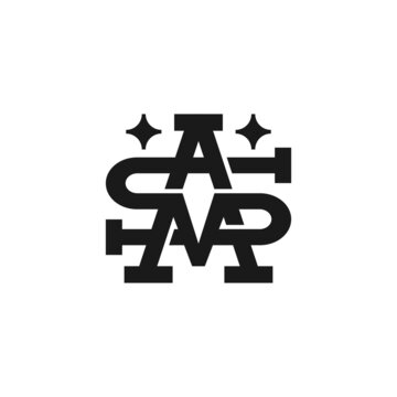 Letter S M A Monogram Logo, Good For Fashion Street Wear Logo.