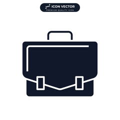briefcase icon symbol template for graphic and web design collection logo vector illustration