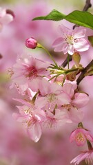 Obraz premium pink cherry blossom