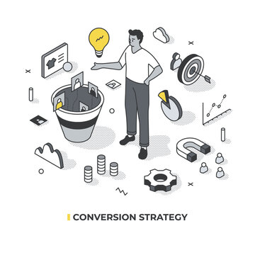 Conversion Strategy Isometric Scene
