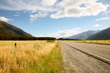 Stra&szlig;e, Landschaft.