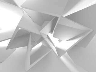 White Modern Background. Abstract Building Concept