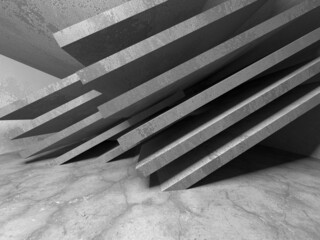 Abstract architecture interior background. Empty concrete room