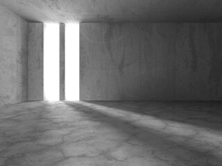 Abstract architecture interior background. Empty concrete room