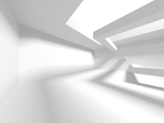 White Modern Background. Abstract Building Concept