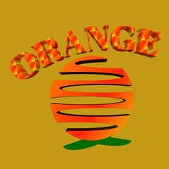 abstract orange background