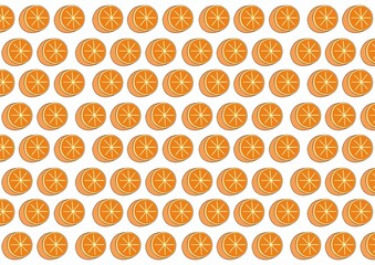 background and pattern of oranges. fresh fruits forming background are seams