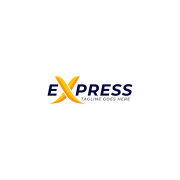 Fast Express Delivery Logo designs template, Logistic Logo designs concept vector