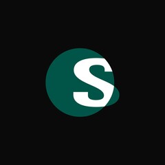 S lettermark logo vector illustration. S typography text logo design.