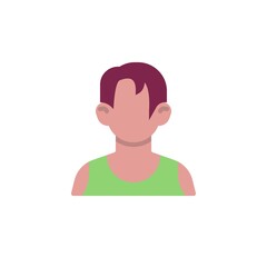 Boy avatar character flat icon