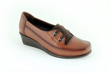 Leather and comfortable women's shoes.