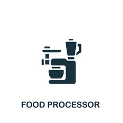 Food Processor icon. Monochrome simple icon for templates, web design and infographics