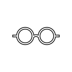 Glasses icon in line style