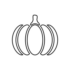 Pumpkin icon in line style