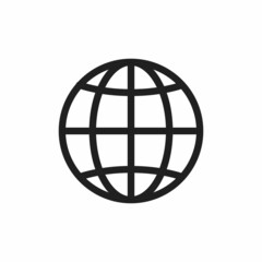 Web Icon. Web flat style isolated on a white background - stock vector.