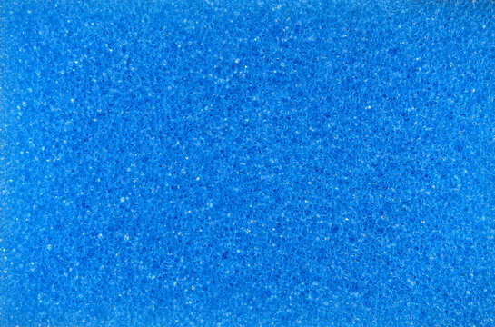 Blue color cleaning sponge texture.