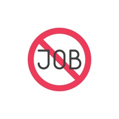 Unemployment vector icon