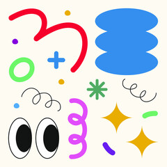 set of graphic object