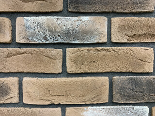 Brick wall close-up with blur