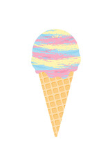 vector background with marble ice cream cone for banners, cards, flyers, social media wallpapers, etc.