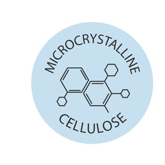 Microcrystalline cellulose ingredient at sticker