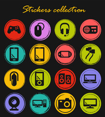 Gadget icons set