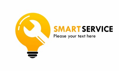 Smart service logo template illustration