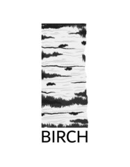 logo, trademark illustration of birch wood texture for business related to fittings, furniture, sofas, chairs, tables, armchairs, interior, wood