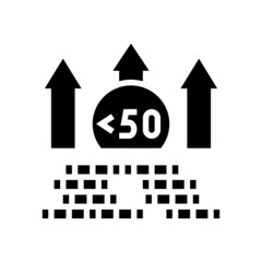 hyperinflation finance glyph icon vector. hyperinflation finance sign. isolated contour symbol black illustration