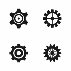 Gear, cog, wheel vector icon
