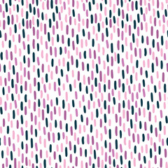 Semless handgezeichnetes Muster mit bunten Punkten. Abstrakte kindliche Textur für Stoff, Textil, Bekleidung. Vektor-Illustration