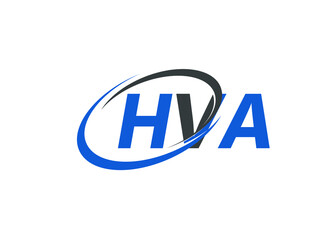 HVA letter creative modern elegant swoosh logo design