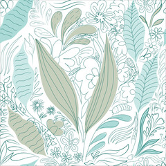 Blooming meadow Seamless pattern. Ditsy style Pattern. A Pattern for print, fashion, kids Appareal, wallpaper and much more. 