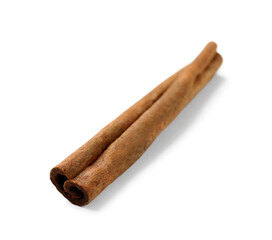 Cinnamon stick isolated on white