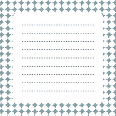 手書きチェックお手紙フレーム