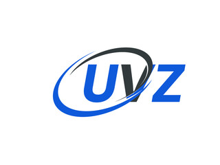 UVZ letter creative modern elegant swoosh logo design