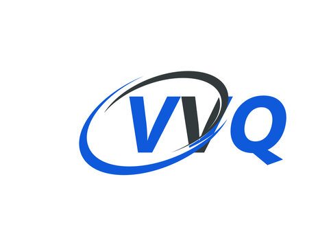 VVQ letter creative modern elegant swoosh logo design